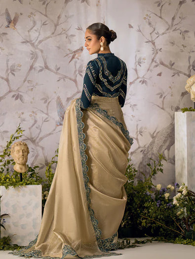 LOOK 06 AIK ATELIER EMBROIDERED LILAC CHIFFON SAREE LUXURY COLLECTION