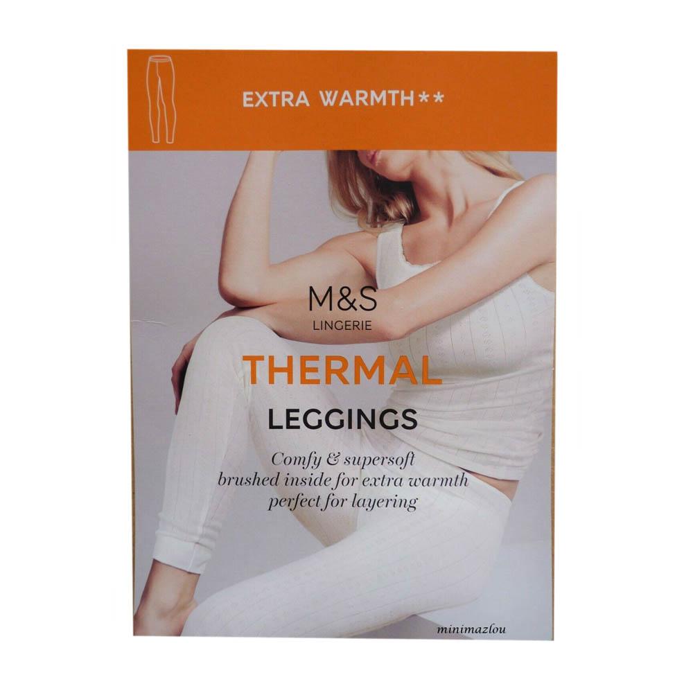 Marks and Spencer Ladies Thermal Leggings Grey Size 20 Extra
