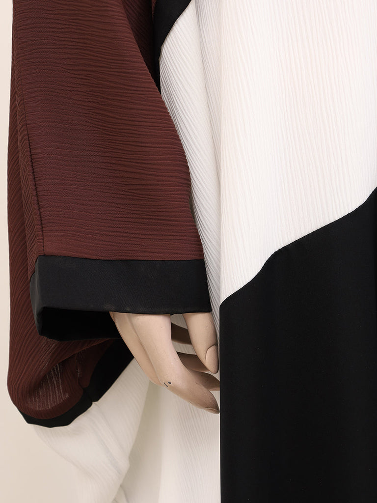 Ladies Fancy Fabric Abaya 491-FK/491-NMC-K