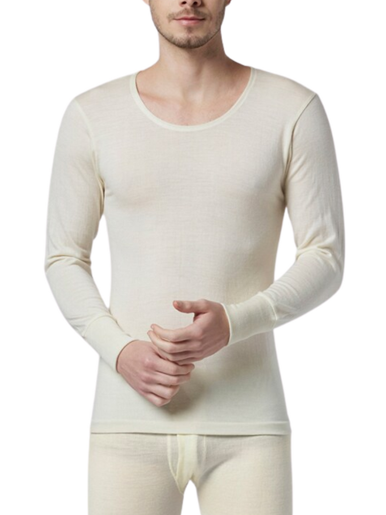 Ladies Merino Wool Blend Long Sleeve Thermal Spencer Top Underwear
