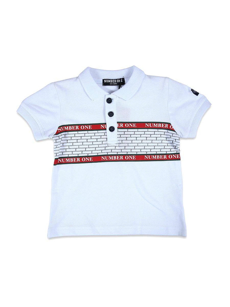 Imp Boys Polo T-Shirts H/S With Number One Pach # 266 (S-19)
