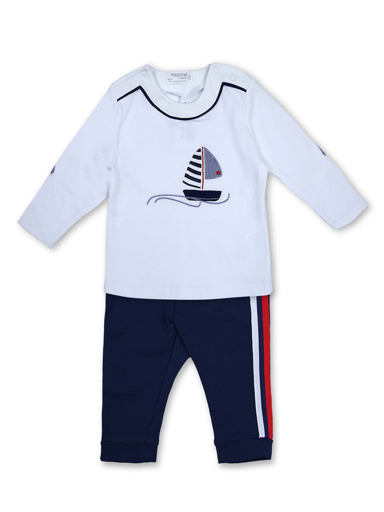 Imp Boys 2 Psc Pajama suit L/S with Ship Emb # 8848 (W 20)