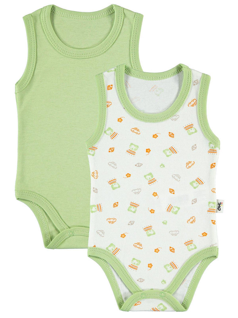 Civil Baby Pack Of 2 Cotton Body Suit # 9244 (W-21)