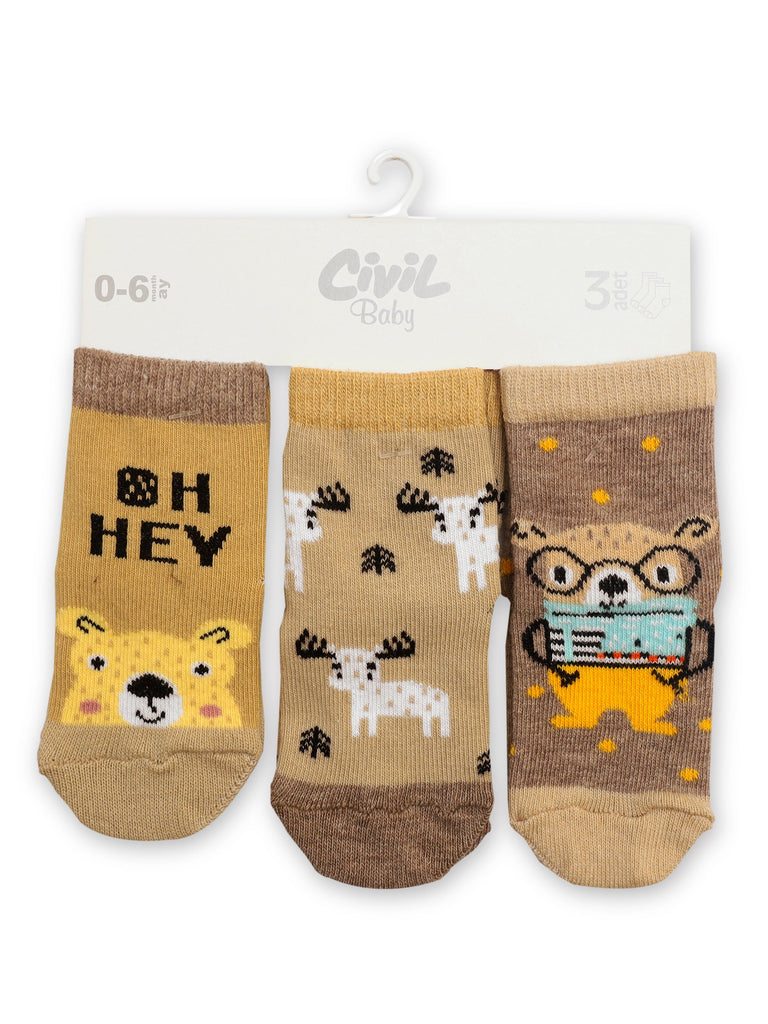 Civil Baby Socks 3Pk #3031 (S-22)