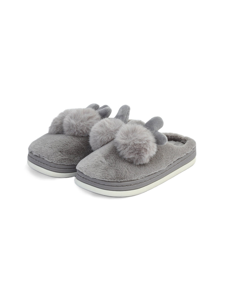 Girls fluffy clearance slippers