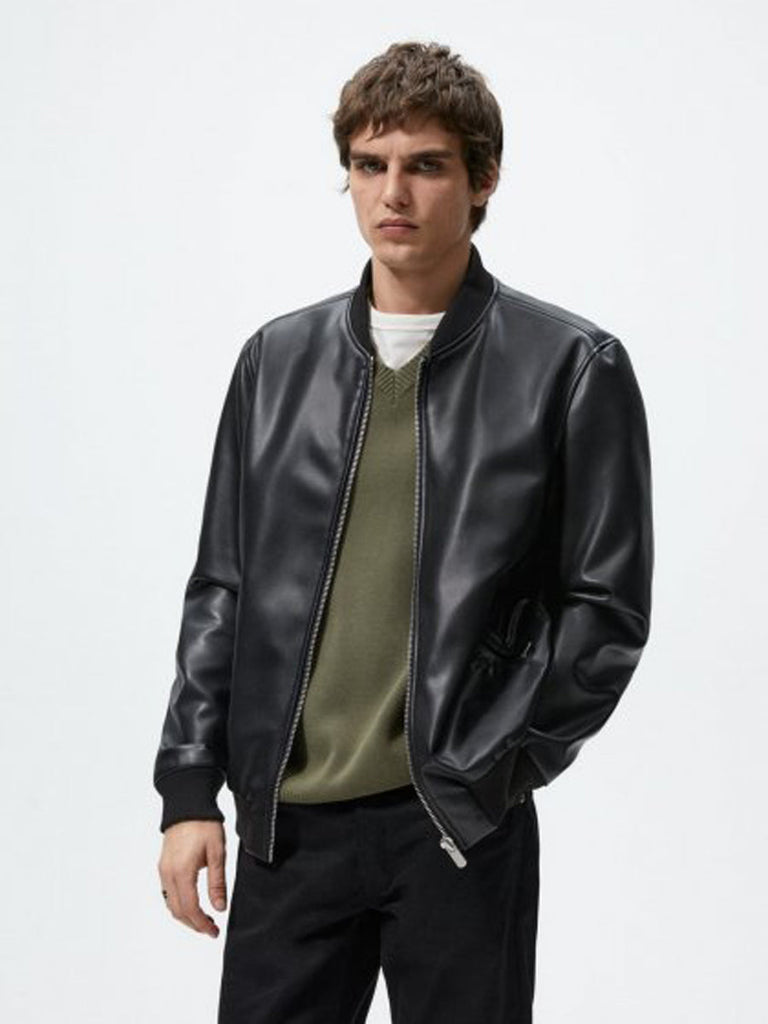 Zara Man F/S Leather Jacket 3918/460/800 – Saffana